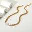 Fashion Gold-plated Stainless Steel Thick Chain Pearl Necklace