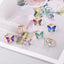 Fashion Gradient Butterfly Copper Adjustable Ring