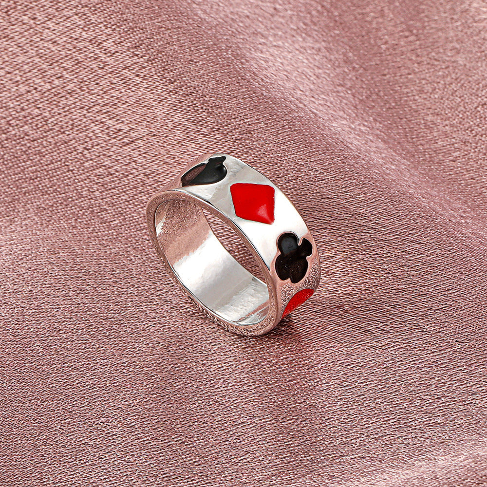 Fashion Heart Flower Smiley Face Star Alloy Ring for Women