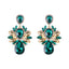 Fashion Heart Shape Alloy Inlay Rhinestones Earrings 1 Pair