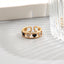 Fashion Heart Shape Rhinestone Adjustable Open Ring - Minimalist Design