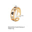 Fashion Heart Shape Rhinestone Adjustable Open Ring - Minimalist Design