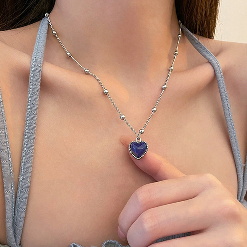 Fashion Heart Shape Alloy Plating Women'S Necklace 1 Piece