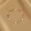 Fashion Heart Shape Butterfly Alloy Inlay Artificial Pearls Rhinestones Women'S Bracelets 1 Piece