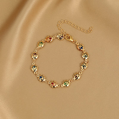 Fashion Heart Butterfly Alloy Bracelet and Necklace Jewelry Set with Artificial Pearls and Colorful Zircon