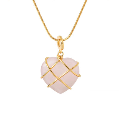 Fashion Heart Shape Crystal Women'S Pendant Necklace 1 Piece