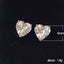 Fashion Heart-Shaped Zircon Simple Heart-shaped Copper Earrings