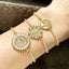 Fashion Hollow Round Cross Adjustable Zircon Bracelet BRD12