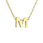 Fashion Hot Sale Simple 26 Letter 316L Titanium Steel Gold-plated Necklace