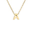 Fashion Hot Sale Simple 26 Letter 316L Titanium Steel Gold-plated Necklace