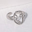 Fashion Geometric Oval Stainless Steel Adjustable Ring