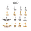Fashion Leaf Zircon Inlaid Stainless Steel Piercing Jewelry - Lip and Ear Studs