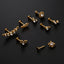Fashion Leaf Zircon Inlaid Stainless Steel Piercing Jewelry - Lip and Ear Studs