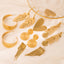 Gold Heart Tassel Geometric Stainless Steel Drop Earrings