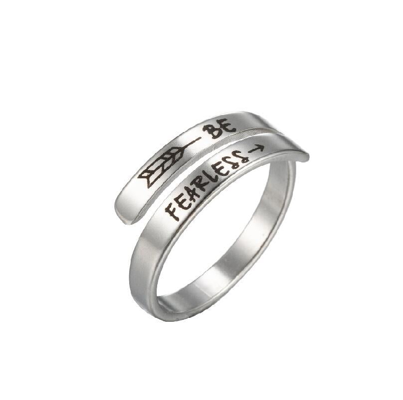 Fashion Geometric Cross Stainless Steel Couple Ring