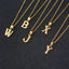 Fashion Letter Titanium Steel Necklace Inlay Zircon Stainless Steel Necklaces