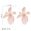 Fashion Long Flower Petal Large Earrings