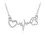 Fashion Love Bear Paw Cat Dog Footprints ECG Necklace NHCU146653