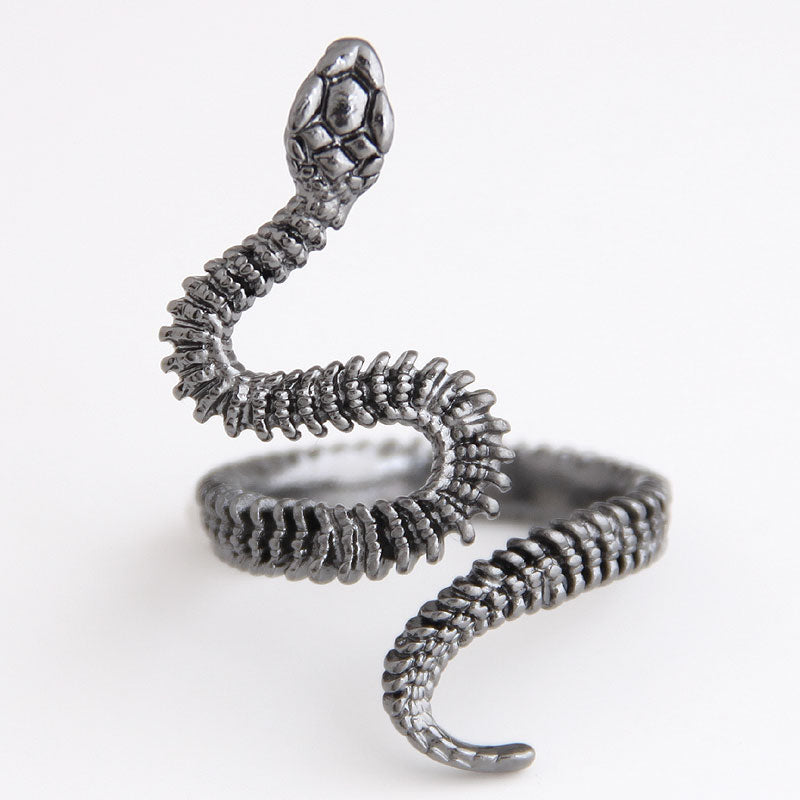 Fashion Metal Snake Punk Couple Ring