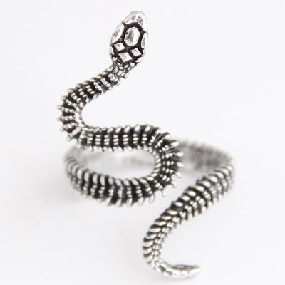 Fashion Metal Snake Punk Couple Ring