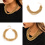 Fashion Multi-layered Punk Necklace Simple Geometric Ball Resin Necklace