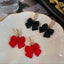 Elegant Rhinestone Bow Stud Earrings - Vintage Inspired Statement Jewelry