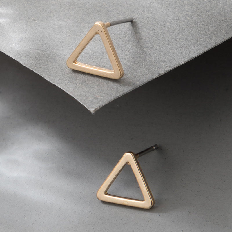 Fashion New Style Simple Alloy Geometric Triangle Earrings
