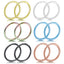 Fashion O-Shape Stainless Steel Plating Nose Ring 1 Piece