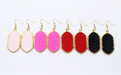 Fashion Phnom Penh Fluorescent Acrylic Geometric Earrings