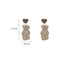 Fashion Plush Bear Earrings Cute Fur Ball Earrings Wholesale