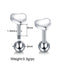 Fashion Rabbit Star Heart Shape Stainless Steel Plating Ear Studs 1 Piece