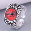 Vintage Red Devil Eye Adjustable Ring