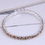 Fashion Round Alloy Round Artificial Rhinestones Bracelets 1 Piece