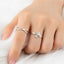 Fashion Minimalist Stainless Steel Open Ring Set
