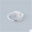 Fashion S925 Sterling Silver Feather Leaf Open Ring