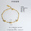 Fashion Geometric Square Zircon Emerald Stainless Steel Bracelet
