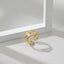 Fashion Geometric Open Adjustable Titanium Steel Ring