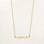 Fashion Simple Golden Pendant Letter Shape Stainless Steel  Necklace