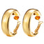 Fashion Simple Personality Big Earrings Creative Letter C-shaped Metal Earrings