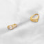 Fashion Minimalist Rectangle Zircon 18K Gold Plated Open Ring