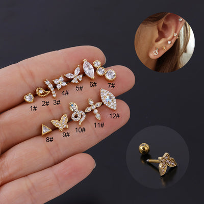 Fashion Simple Thick Rod Earrings