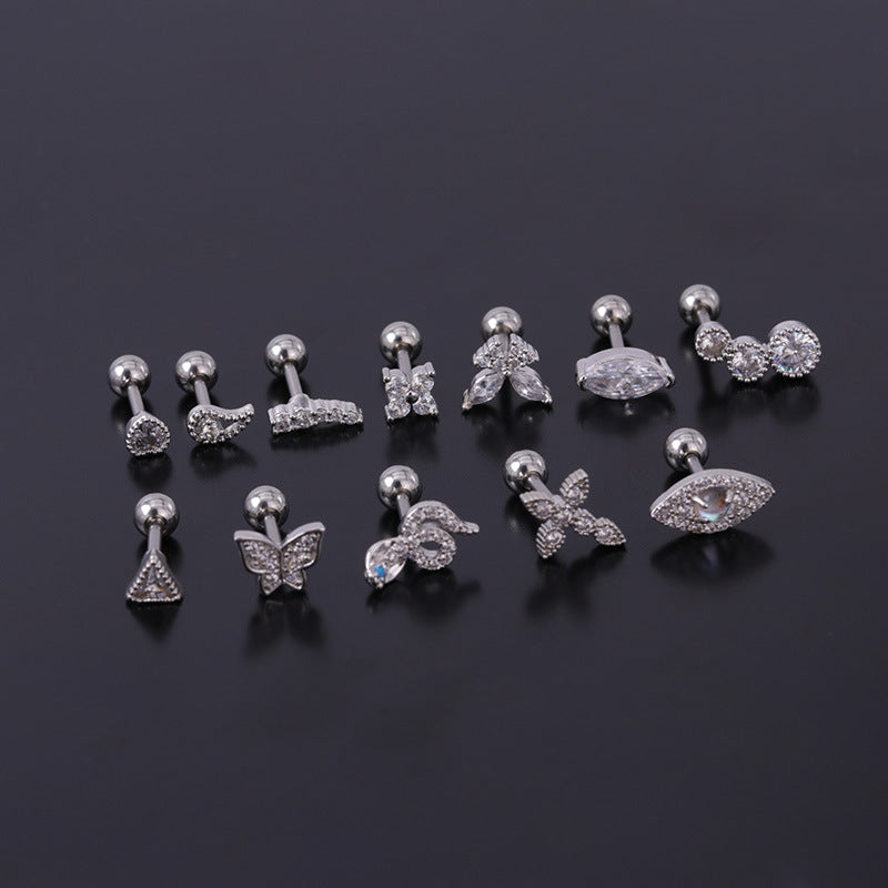 Fashion Simple Thick Rod Earrings