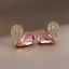 Fashion Small Crystal Diamond Heart Earrings