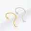 Fashion Snake Alloy Plated Gemstone Wraparound Earrings