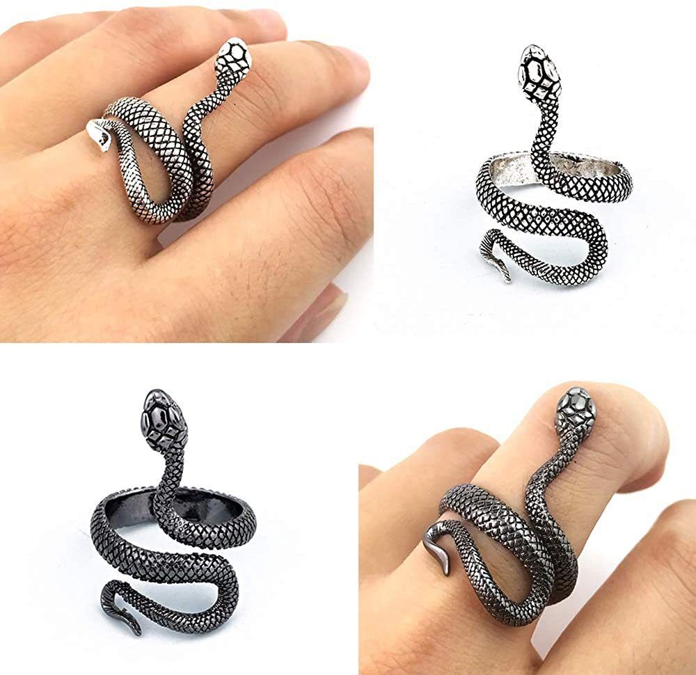 Vintage Serpent Alloy Plated Unisex Ring