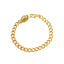 Snake Head Green Eyes Zirconia Titanium Steel Bracelet 18k Gold Plated