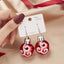 Fashion Snowflake Resin Plating Women'S Drop Earrings 1 Pair