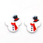 Fashion Snowman Arylic Stoving Varnish Women'S Ear Studs 1 Pair