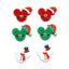 Fashion Snowman Arylic Stoving Varnish Women'S Ear Studs 1 Pair