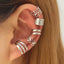 Fashion Minimalist Leaf Design Ear Cuff Set for Women